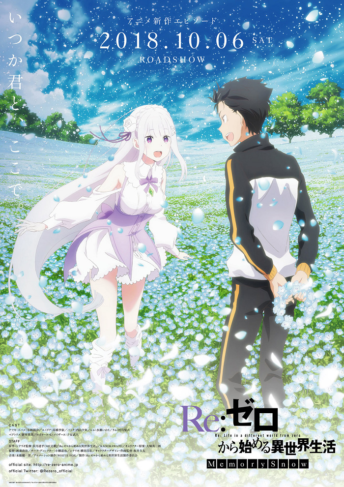 «Re:Zero. Жизнь с нуля в альтернативном мире: Снежные воспоминания» (Re:Zero kara Hajimeru Isekai Seikatsu - Memory Snow)
