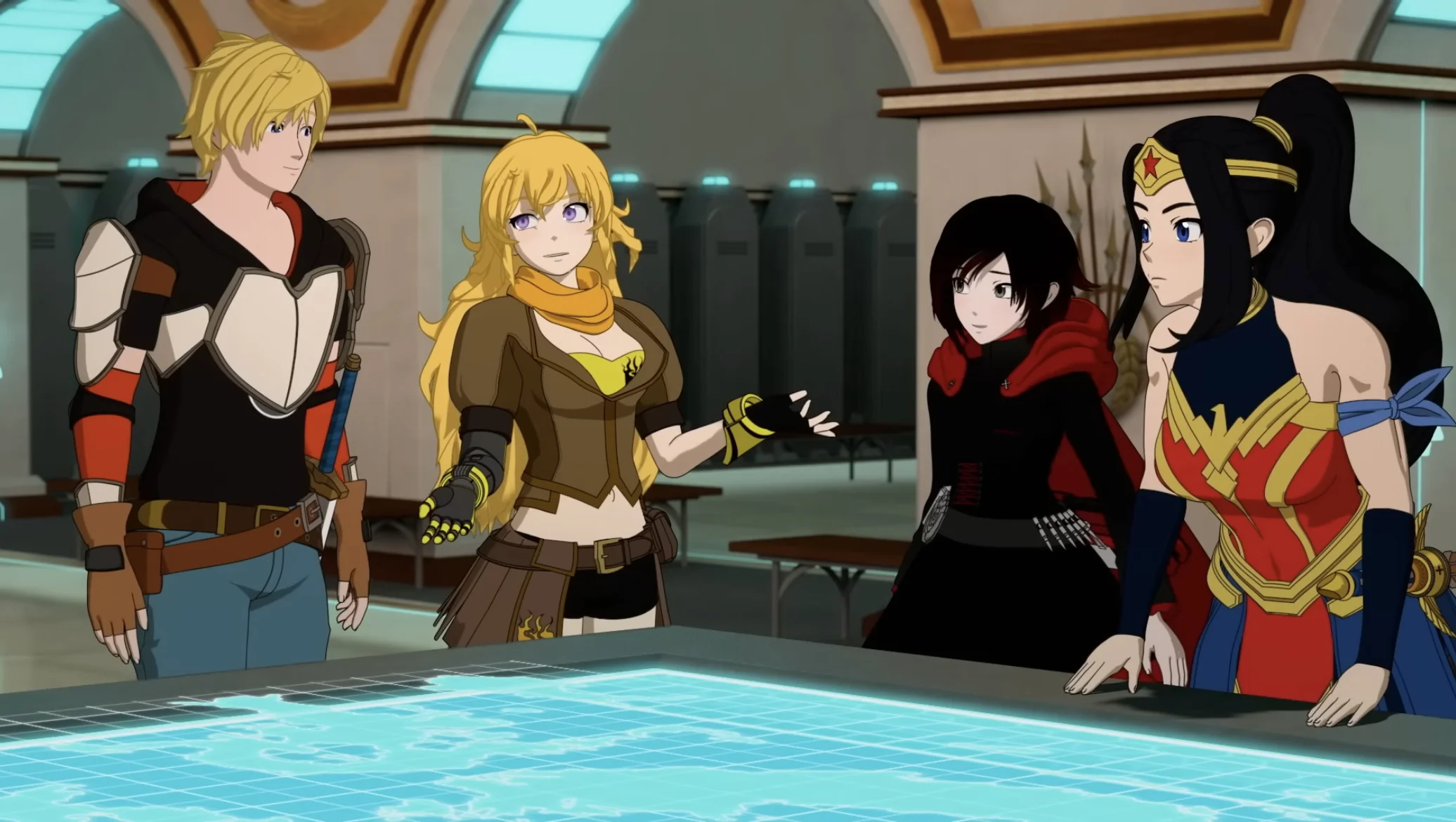 «Лига Справедливости и Руби: Супергерои и охотники. Часть первая» (Justice League x RWBY: Super Heroes and Huntsmen Part One) — скриншот 2