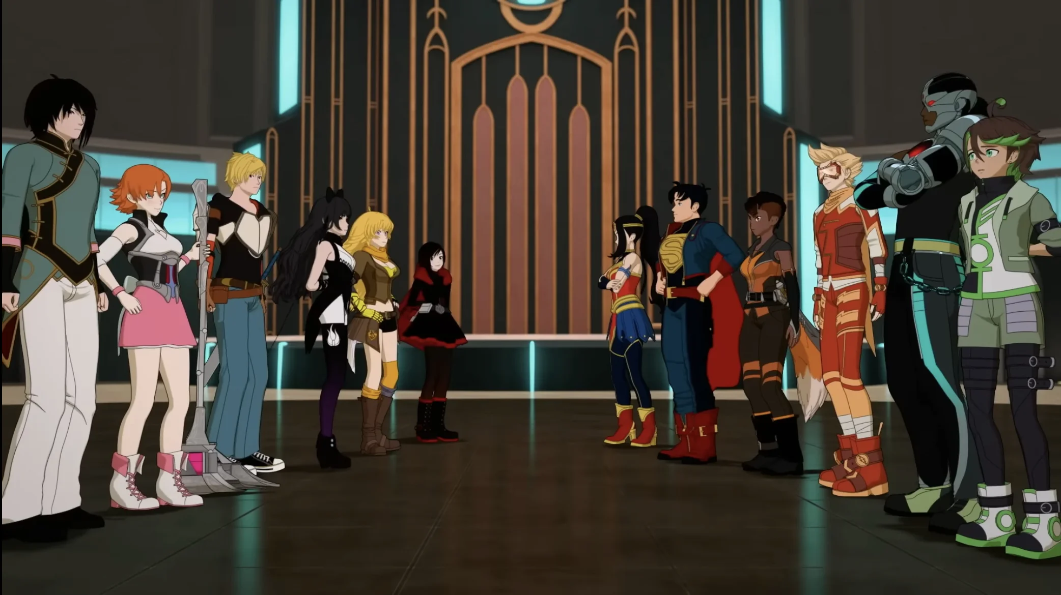 «Лига Справедливости и Руби: Супергерои и охотники. Часть первая» (Justice League x RWBY: Super Heroes and Huntsmen Part One) — скриншот 5