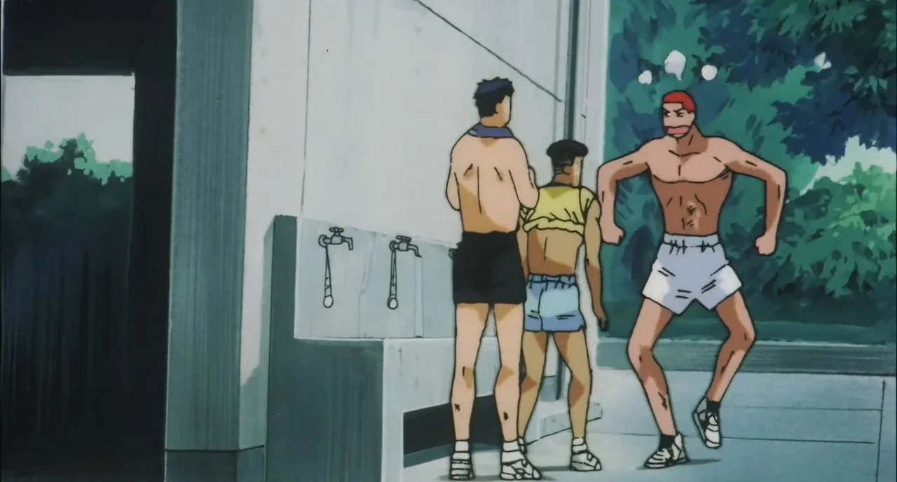 «Коронный бросок: Фильм четвёртый» (Slam Dunk: Hoero Basketman-damashii! Hanamichi to Rukawa no Atsuki Natsu) - кадр 3