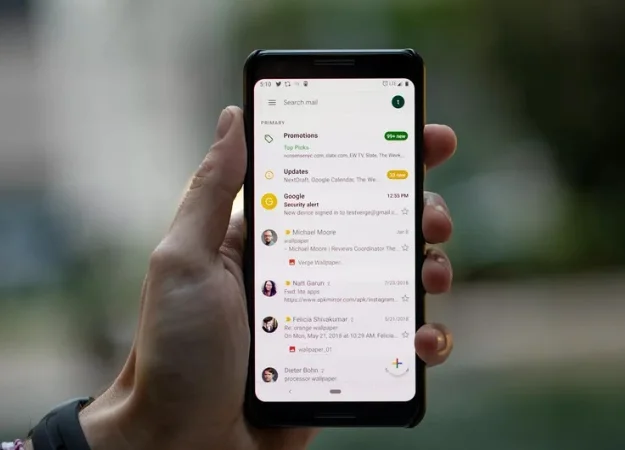 Google обновила дизайн почтового клиента Gmail на Android и iOS - изображение обложка