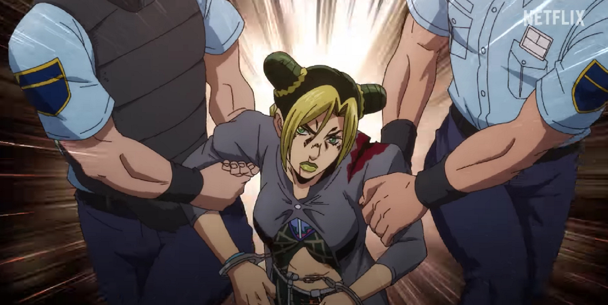 Обложка: кадр из трейлера «Невероятные приключения ДжоДжо» (2012—…)