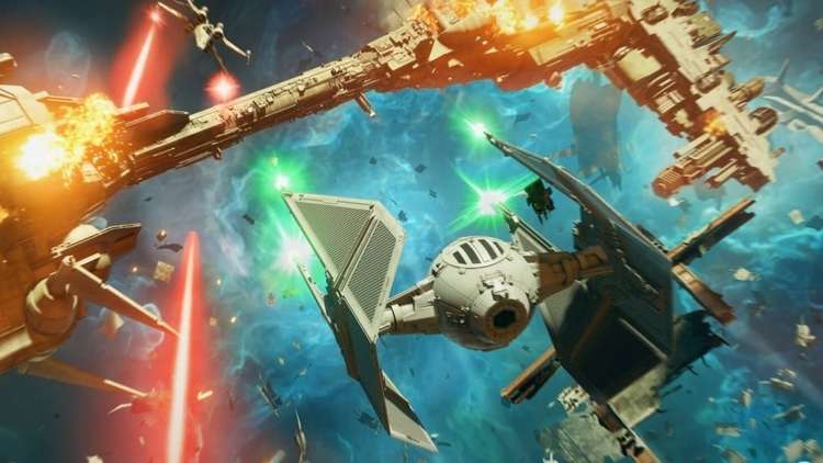 Игроки Star Wars: Squadrons воссоздали знаменитую сцену из «Возвращения Джедая» - изображение обложка