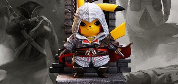 Пикачу стал ассасином, ниндзя и супергероем — это статуэтки с покемоном - изображение обложка