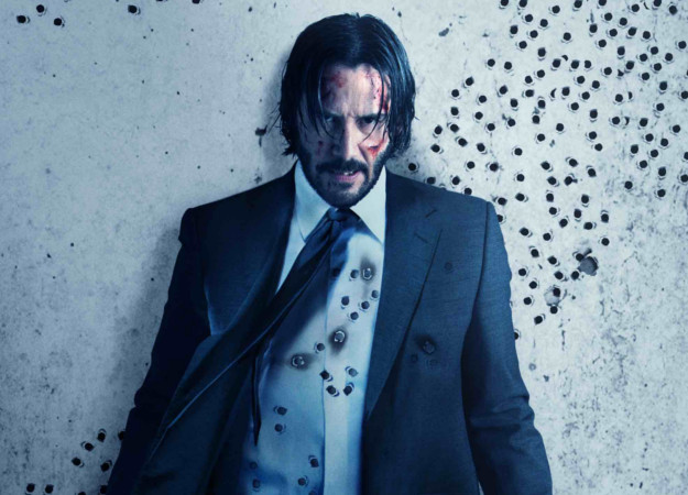 Видео: Лоуренс Фишборн и Марк Дакаскос на съемках фильма «Джон Уик 3»