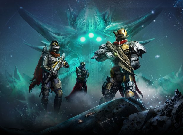 Бог стоит посреди лунного озера в трейлере дополнения к Destiny - изображение обложка
