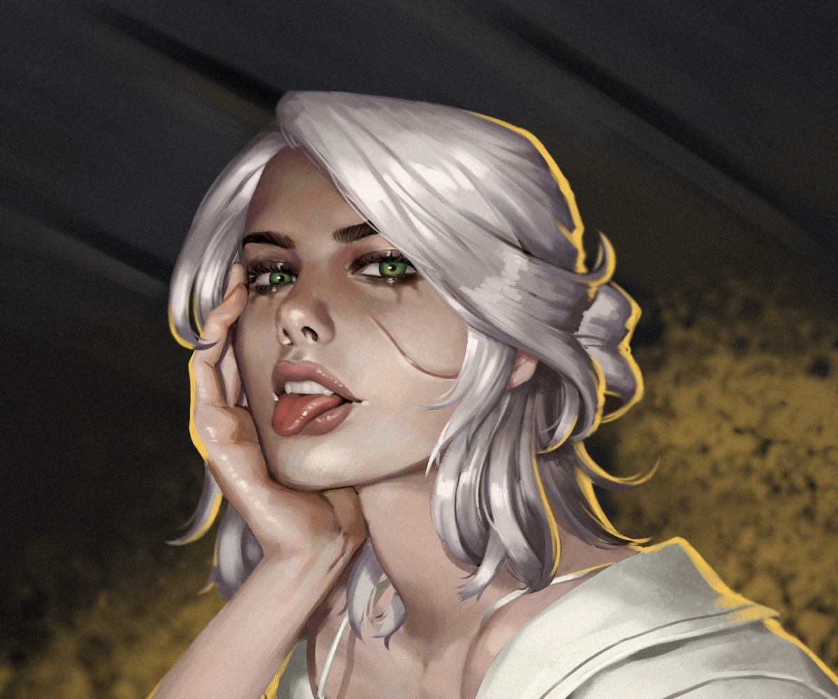 Художник сделал из Трисс, Цири и Йеннифэр современных девушек. Кому скейт?  - изображение обложка