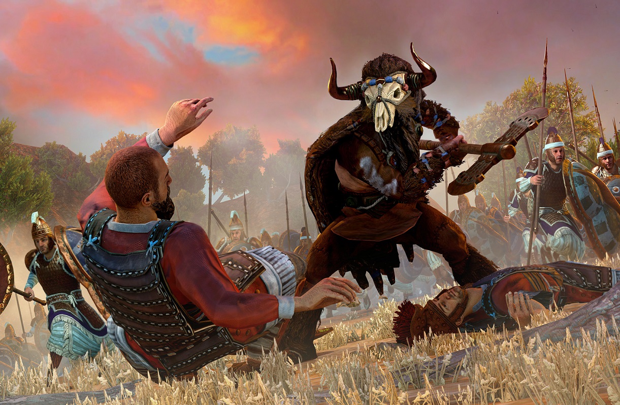 Ахилл и Минотавр — первый геймплейный ролик Total War: Troy - изображение обложка