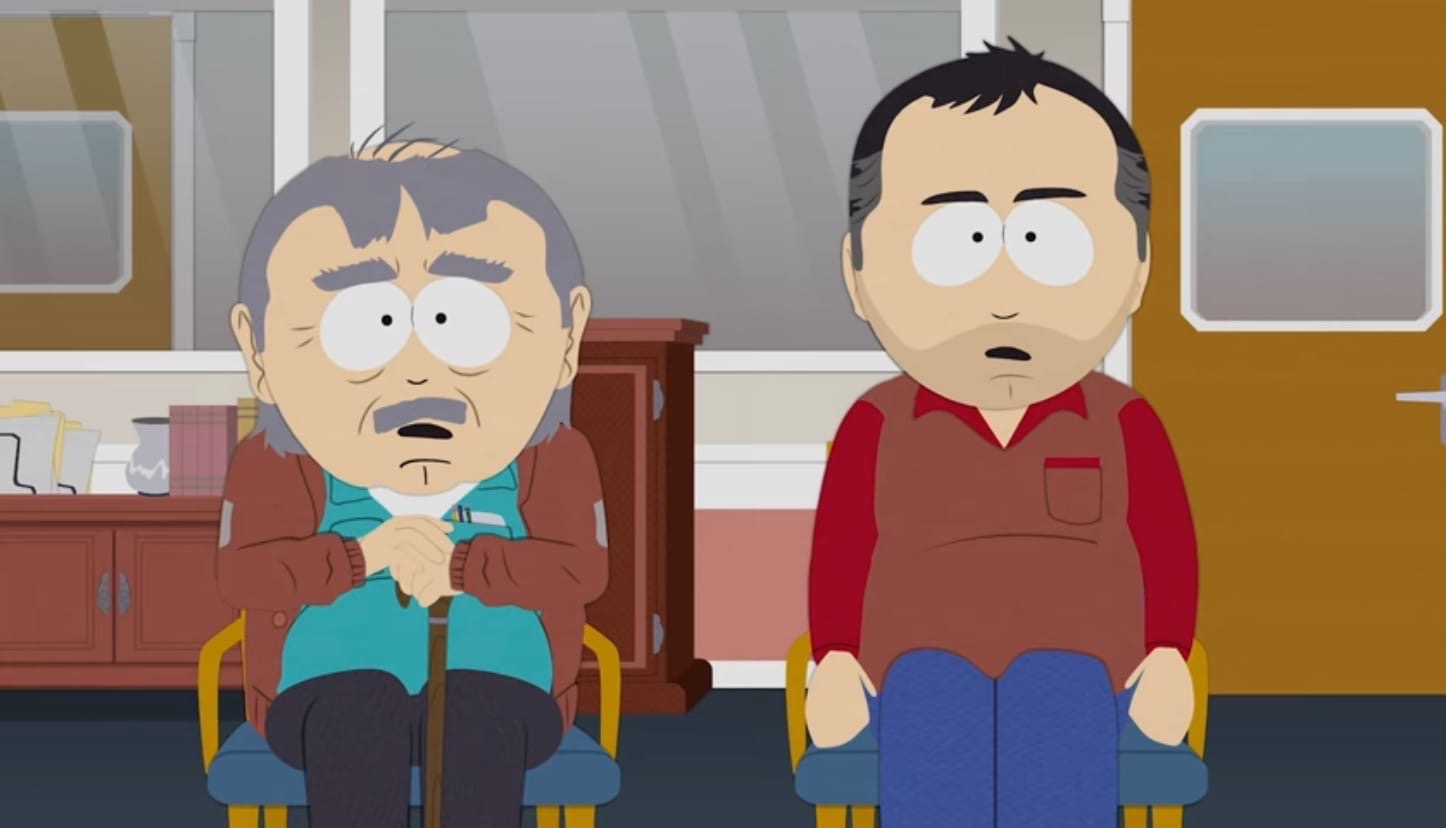 Новый отрывок спецэпизода «Южного парка» показал Рэнди и Стэна на приёме у врача - изображение обложка