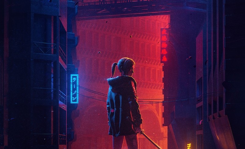 Появился первый постер к аниме-сериалу «Бегущий по лезвию: Чёрный лотос» - изображение обложка