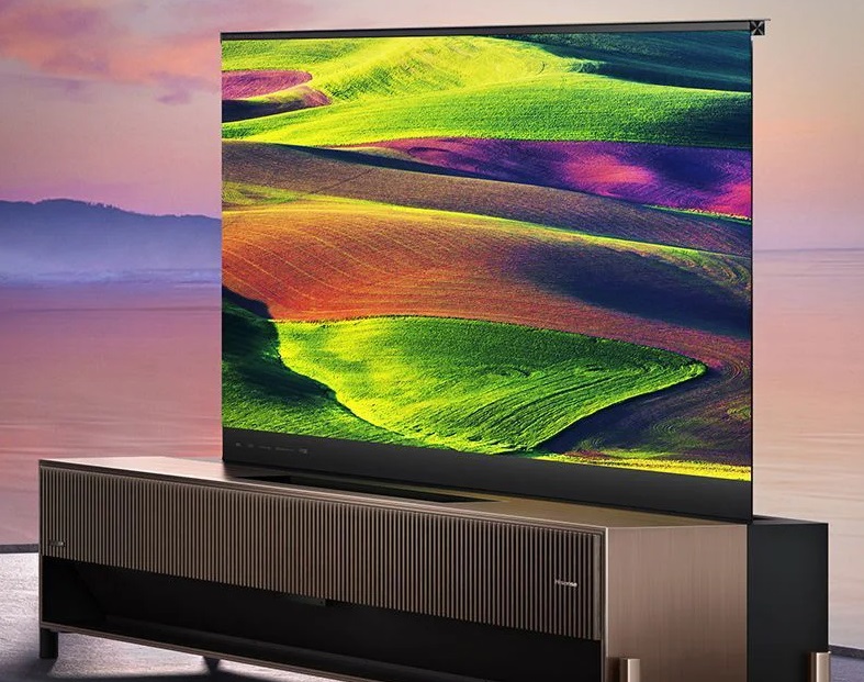 Hisense представила 77-дюймовый лазерный телевизор с выдвижным дисплеем - изображение обложка