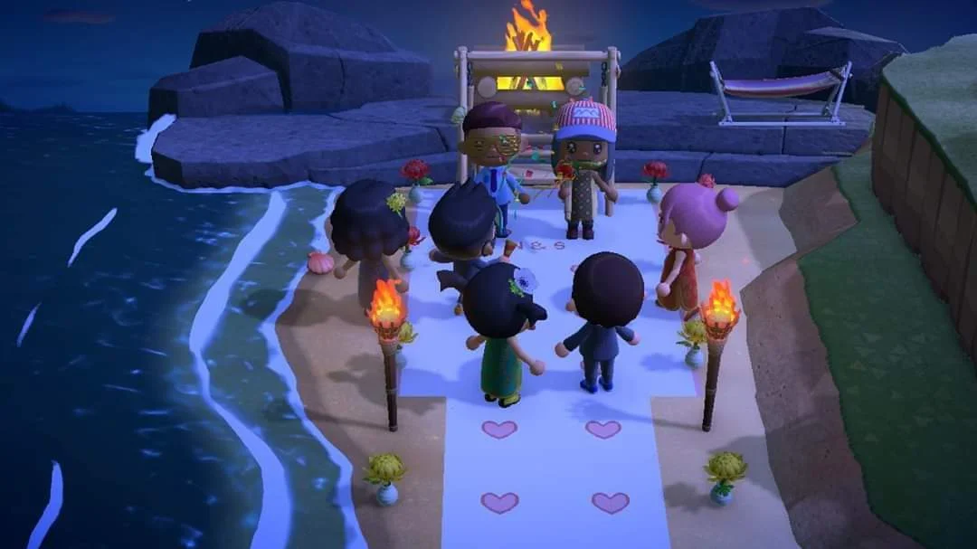 Пара провела свадьбу в Animal Crossing. Реальное торжество пришлось отменить из-за пандемии - изображение обложка