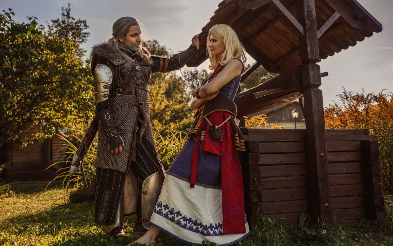 Косплей Геральта и Кейры Мец. Российские модели перевоплотились в героев «Ведьмака» - изображение обложка