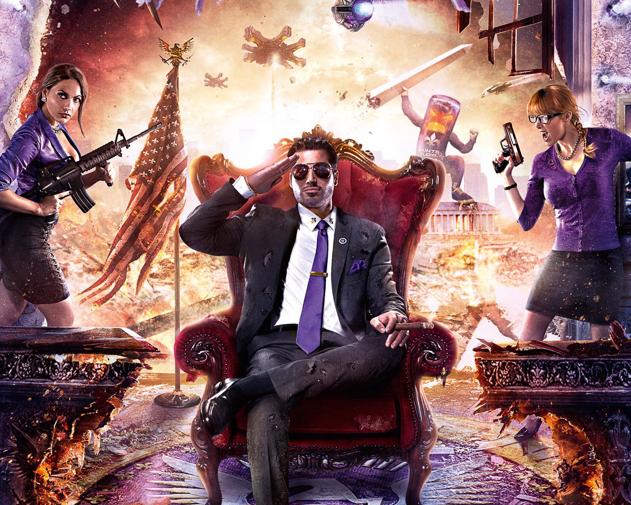 Saints Row 4 третью неделю лидирует британском чарте - изображение обложка