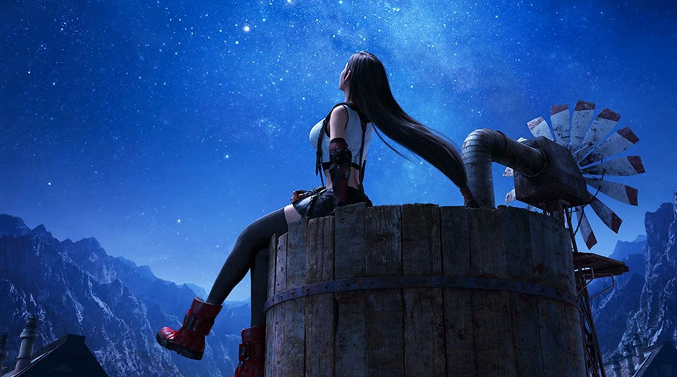 Бесплатная тема для PS4: это Тифа из Final Fantasy VII Remake - изображение обложка