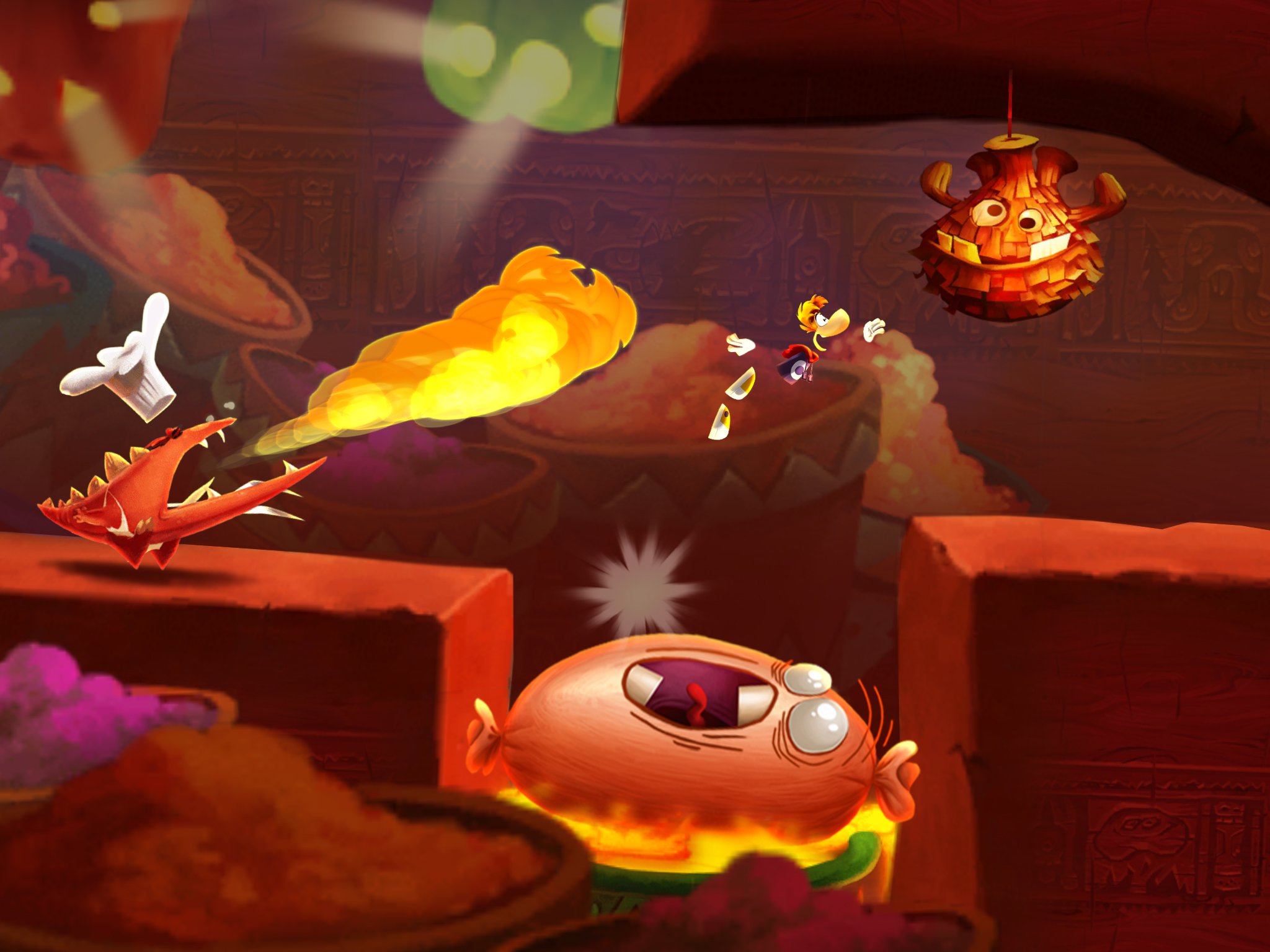Rayman Fiesta Run ворвалась в российские чарты App Store - изображение обложка