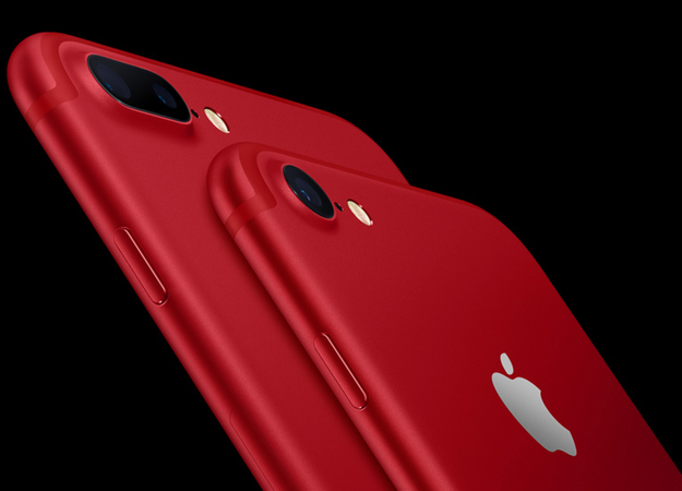 Apple выпустила iPhone 7 и 7 Plus в красном цвете