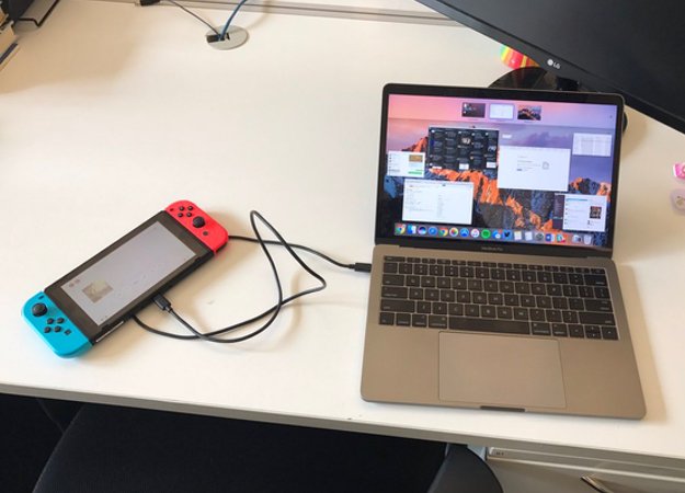 Nintendo Switch все-таки можно зарядить от нового MacBook Pro