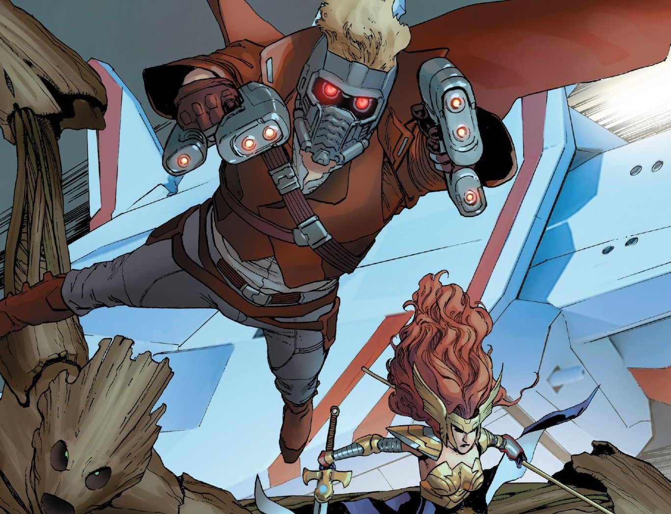 У Marvel вышло три новые серии: Звездный Лорд, Гамора, Капитан Марвел - изображение обложка