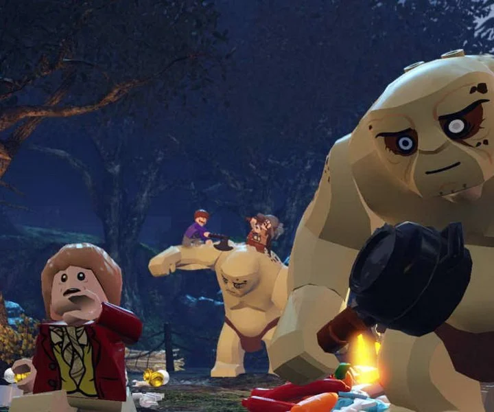 Бильбо Бэггинс побеждает троллей в первом видео Lego The Hobbit - изображение обложка