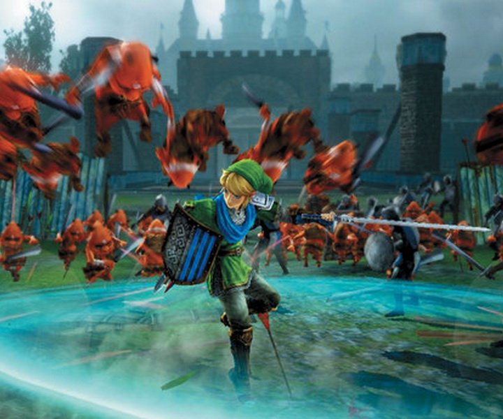 Линк выносит толпы врагов на кадрах из Hyrule Warriors - изображение обложка