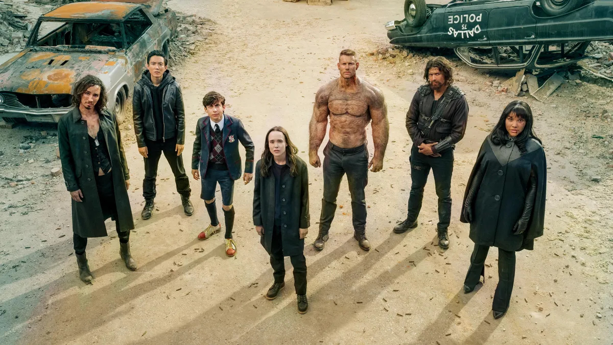 Обложка: кадр из сериала «Академия Амбрелла» (2019—…)