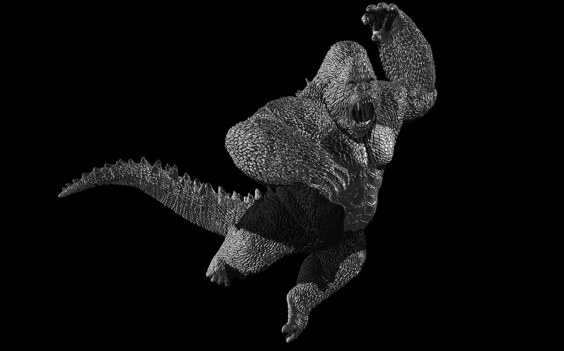 Как будет выглядеть гибрид Кинг-Конга и Годзиллы. Это фигурка - изображение обложка