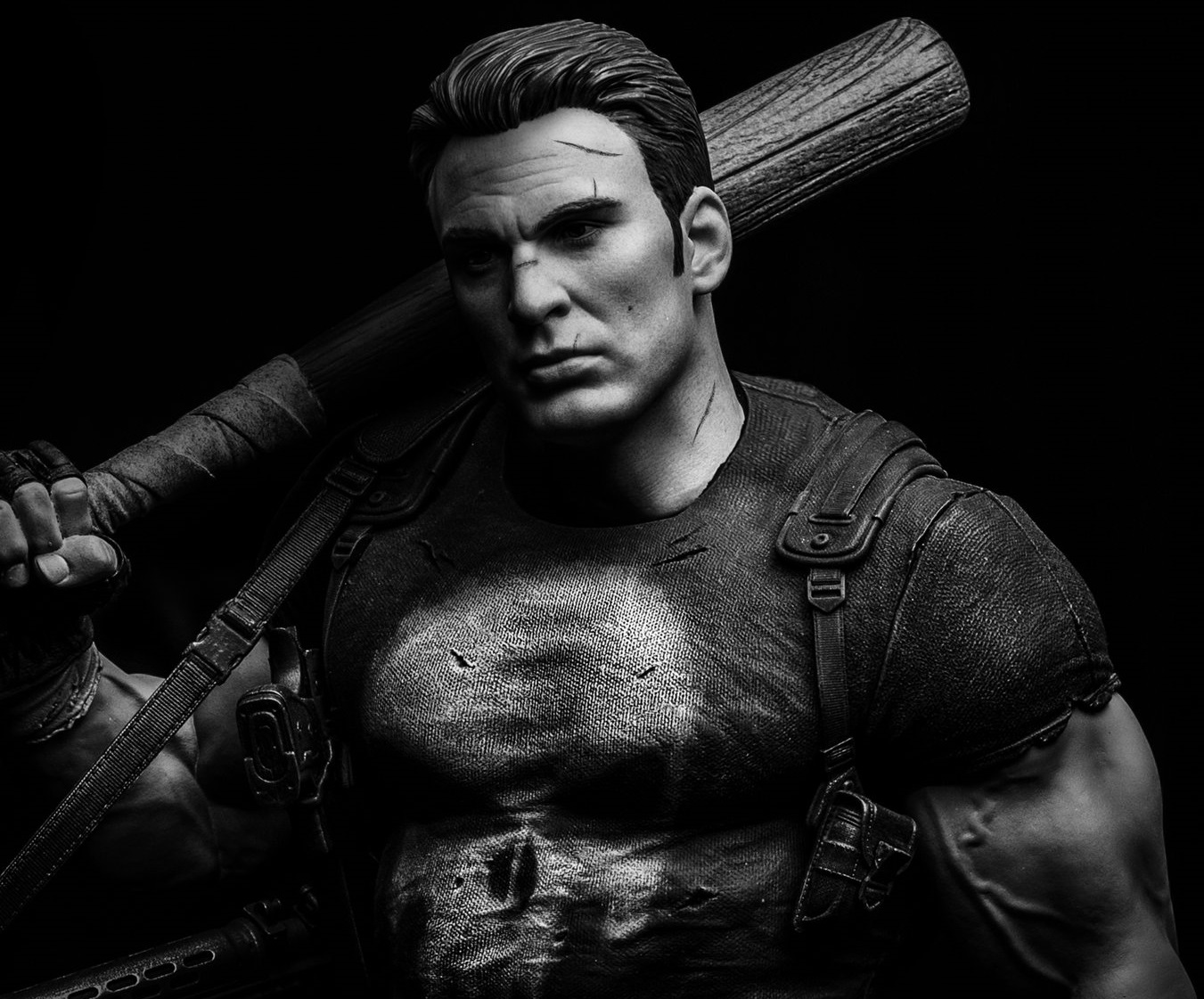 Bosslogic сделал из Капитана Америки Криса Эванса эффектного Карателя - изображение обложка