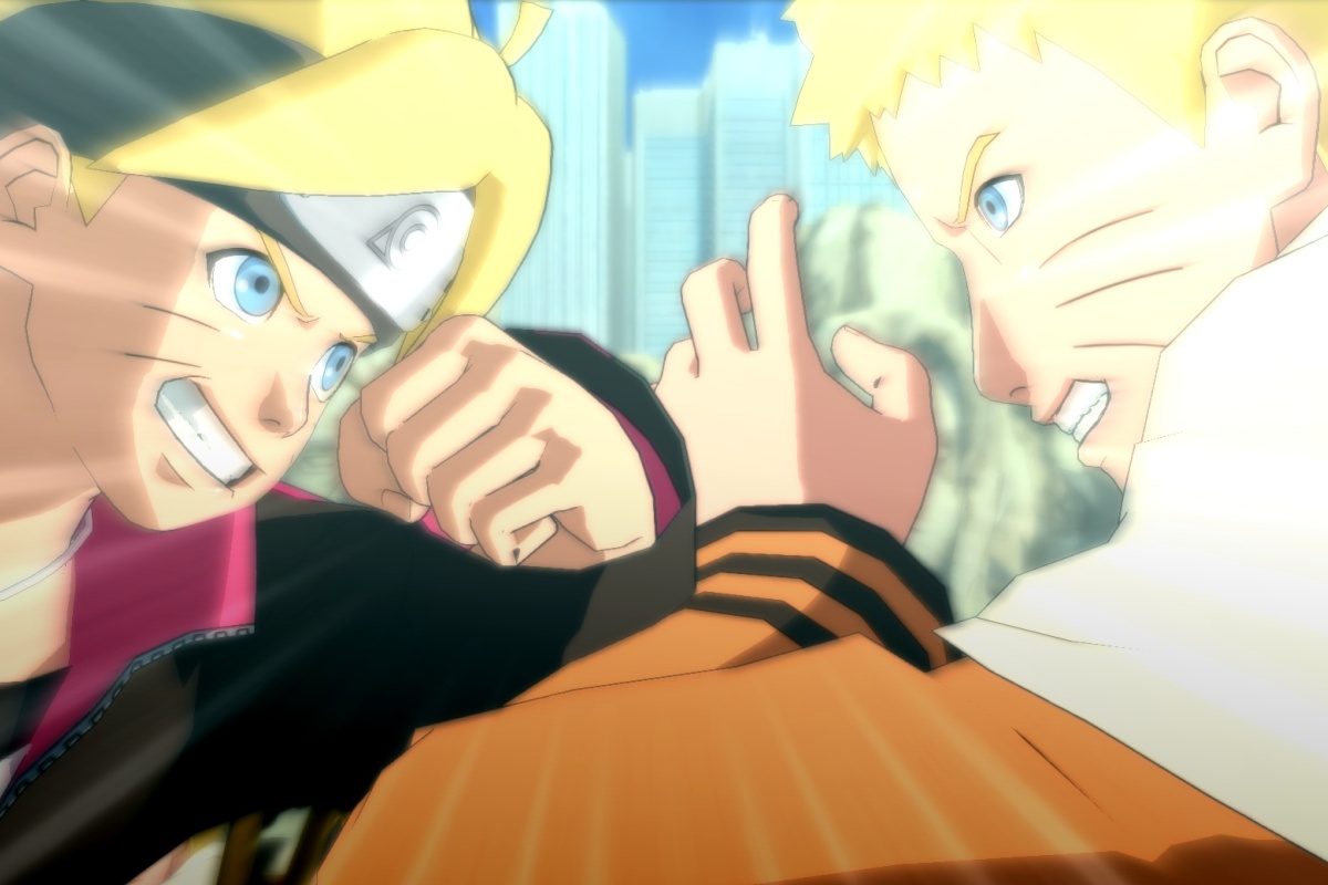 На постере в честь 20-летия «Наруто» Боруто встречается со своим молодым отцом - изображение обложка