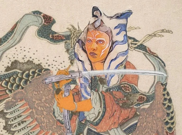 Мандалорец, Асока Тано, Дарт Мол: художник показал персонажей «Звездных войн» в стиле древней Японии - изображение 1