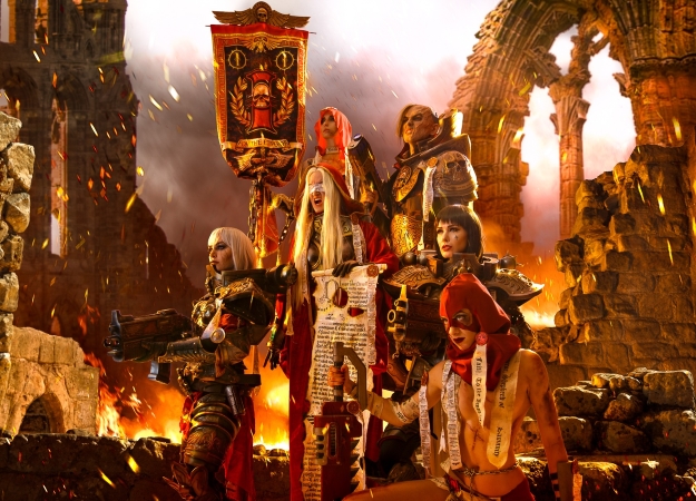 Инквизитор, Сестры Битвы и Сестры-Репентии в восхитительном косплее по Warhammer 40.000 - изображение обложка