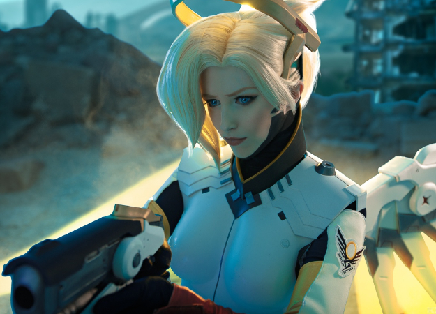 Восхитительный косплей Ангела из Overwatch. Один в один как в игре! - изображение обложка