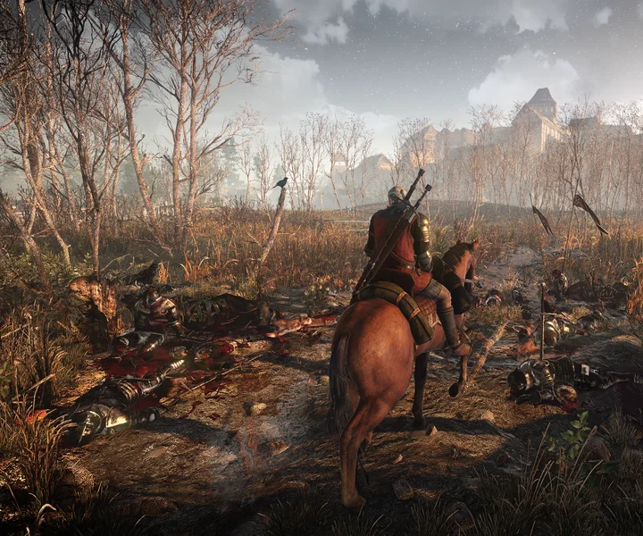 Новые скриншоты The Witcher 3 застали Геральта на коне - изображение обложка