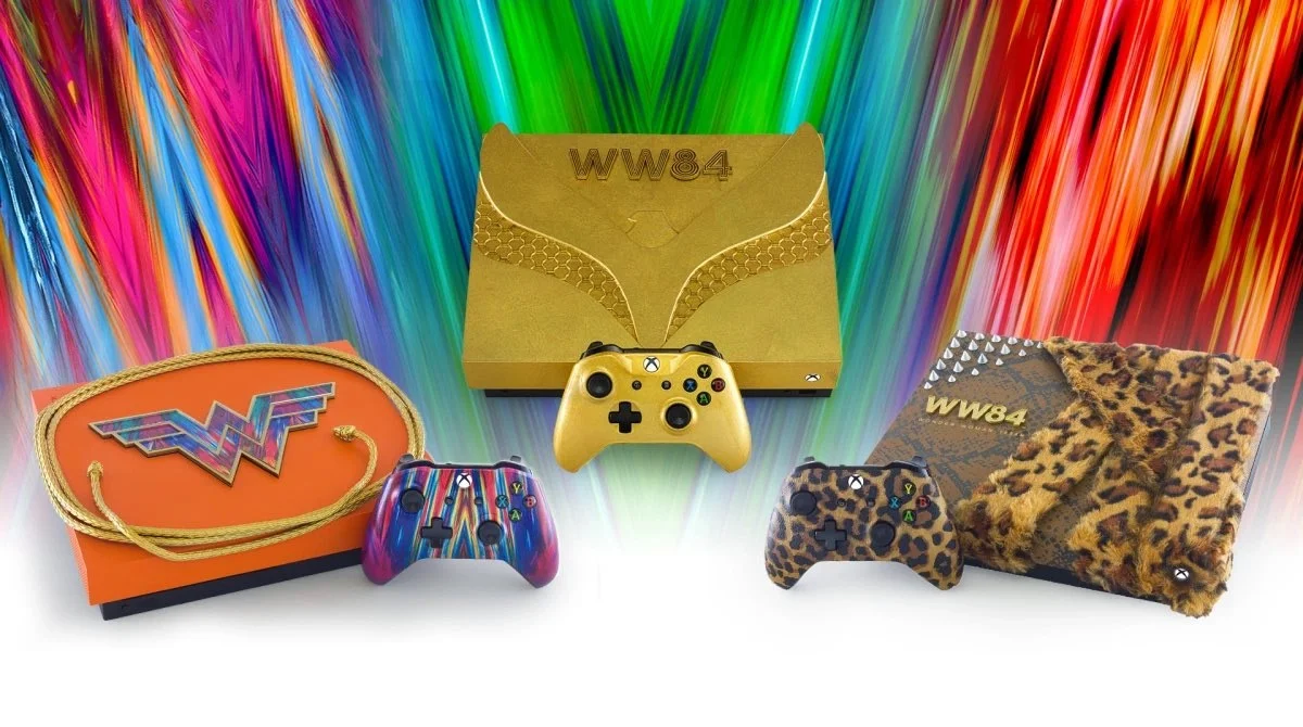 Волосатый и золотой Xbox: Microsoft представили три консоли в стиле «Чудо-женщины 1984» - изображение обложка