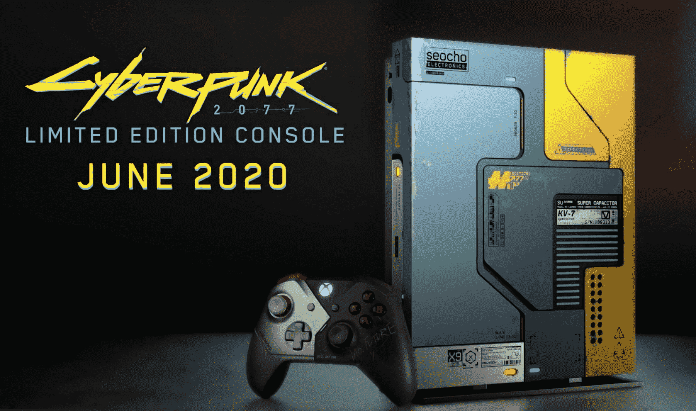 Microsoft показала Xbox One X в стиле Cyberpunk 2077 - изображение обложка