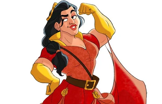 Если бы Гастон был девушкой: художница превратила злодеев Disney в принцесс - изображение обложка