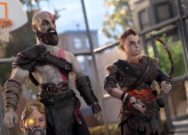 Кратос не умеет играть в баскетбол в рекламе God of War для Adult Swim. В стиле «Робоцыпа»! - изображение обложка