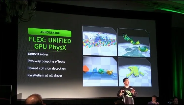 Nvidia анонсировала технологию FLEX: Unified GPU PhysX - изображение обложка