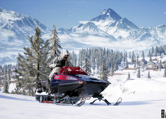 Зимняя карта со снегоходами и новой штурмовой винтовкой уже на тестовом сервере PUBG - изображение обложка