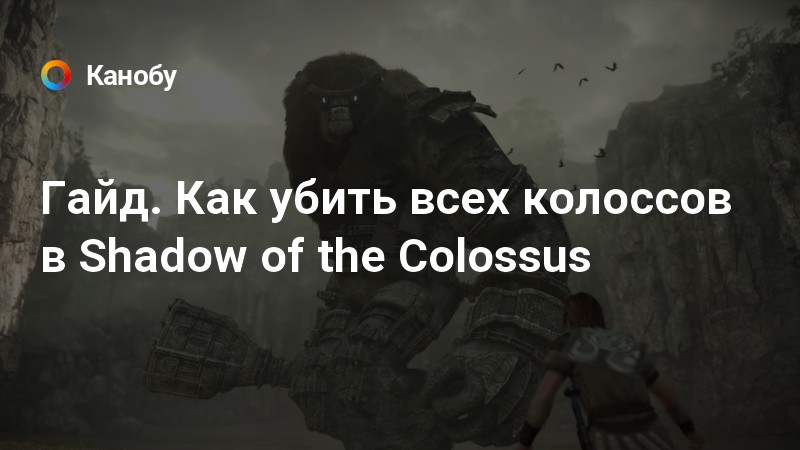 Gajd Kak Ubit Vseh Kolossov V Shadow Of The Colossus Kanobu