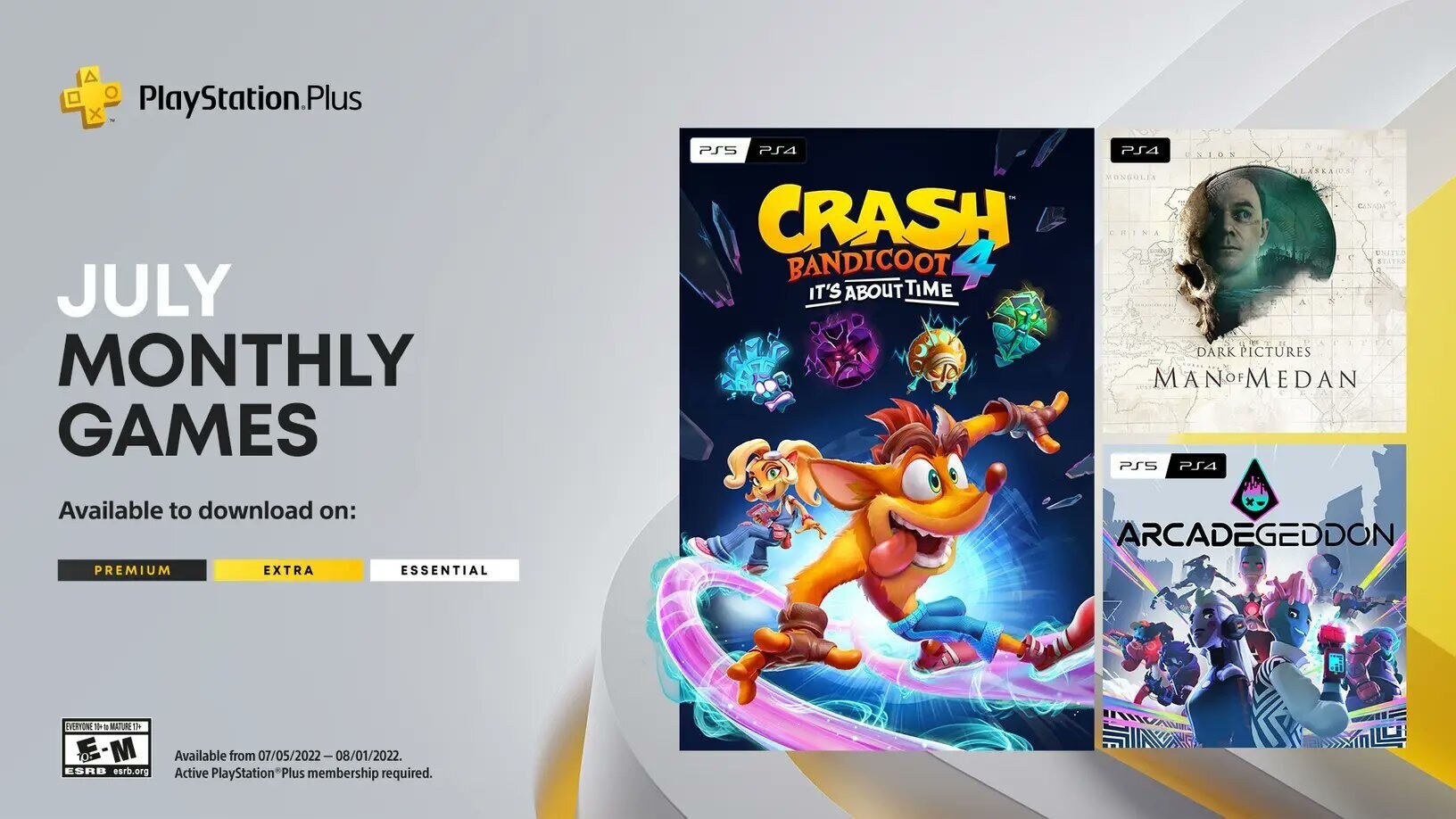 В июльской подборке PS Plus раздадут Crash Bandicoot 4 и Man of Med - изображение обложка