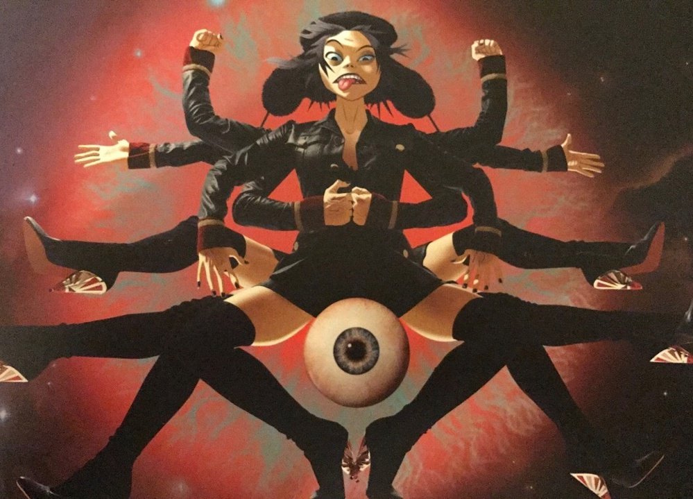 Полюбуйтесь на прекрасные иллюстрации из артбука по Humanz от Gorillaz - изображение обложка