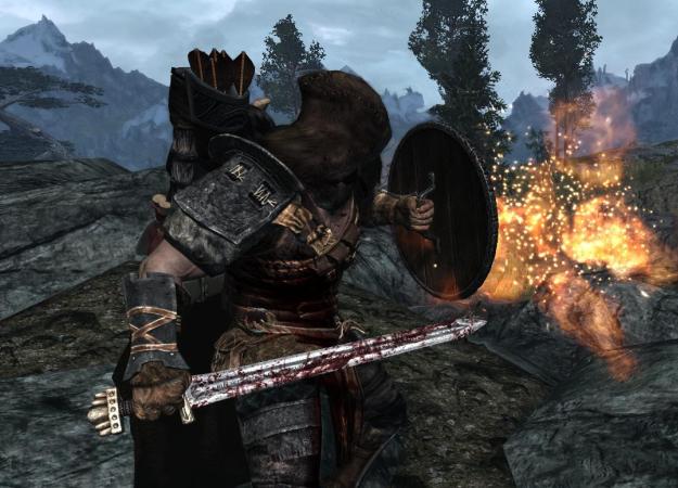 Гифка дня: щит левитации в The Elder Scrolls 5: Skyrim﻿​ - изображение обложка