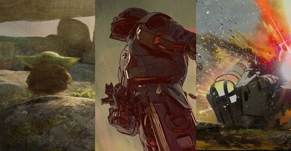 Все 11 артов из концовки 6 эпизода 2 сезона «Мандалорца»