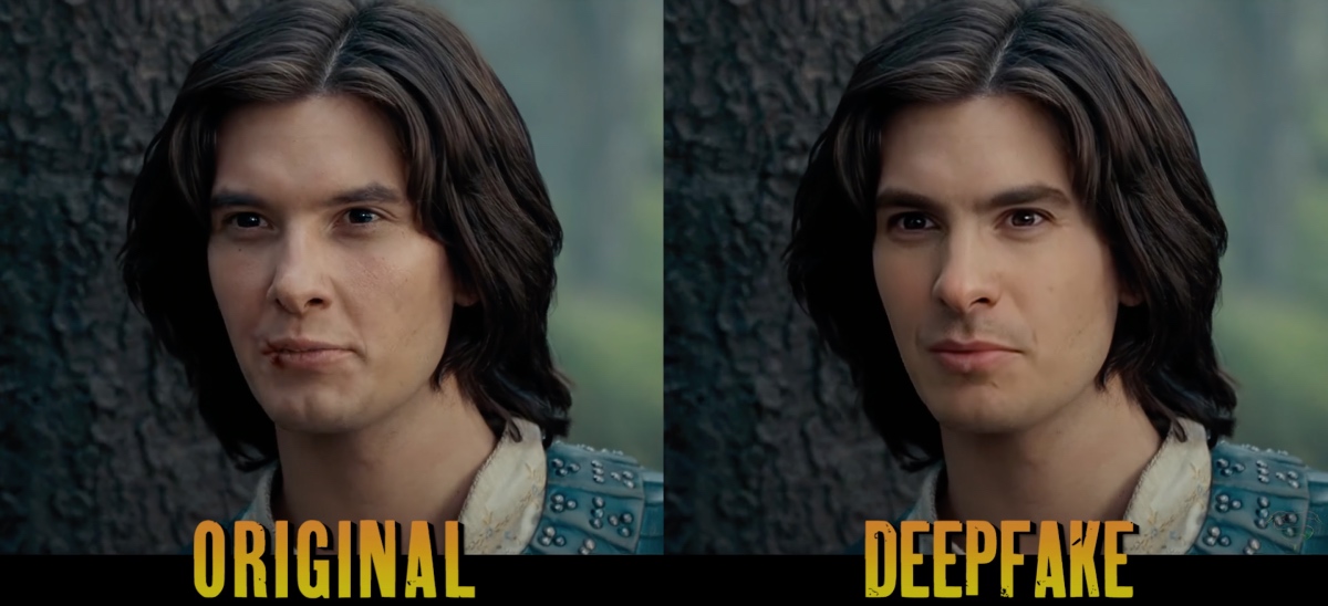 DeepFake: Эндрю Гарфилд заменил Бена Барнса в роли принца Каспиана в «Хрониках Нарнии» - изображение обложка