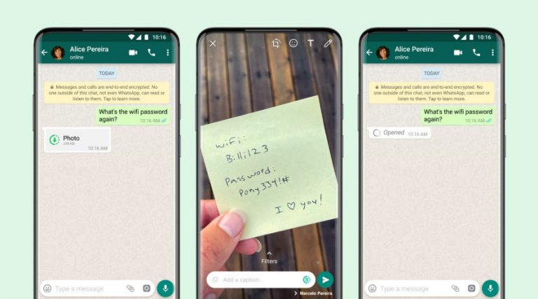 В WhatsApp появились исчезающие сообщения с фото и видео