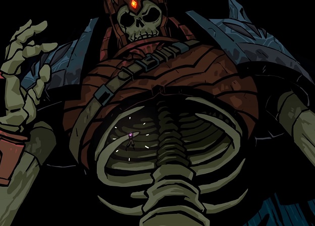 В анимационном трейлере для дополнения Dead Cells герой сталкивается со скелетом-гигантом