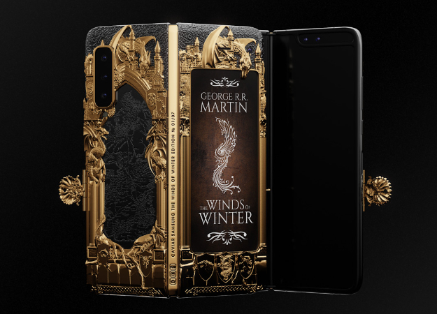 Samsung Galaxy Fold превратят в книгу цикла «Песнь льда и пламени» и  подарят Джорджу Мартину - изображение обложка