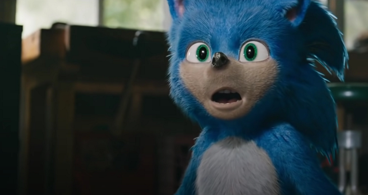 Обложка: кадр из первого трейлера фильма «Соник в кино» (2020)