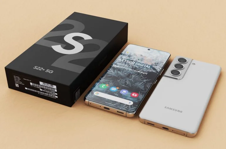В Сети появились фото и видеорендеры Samsung Galaxy S22 Plus - изображение обложка